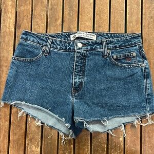Harley-Davidson Women's Frayed Blue Jean Shorts